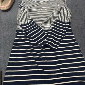 Vineyard Vines Navy and White Striped Top